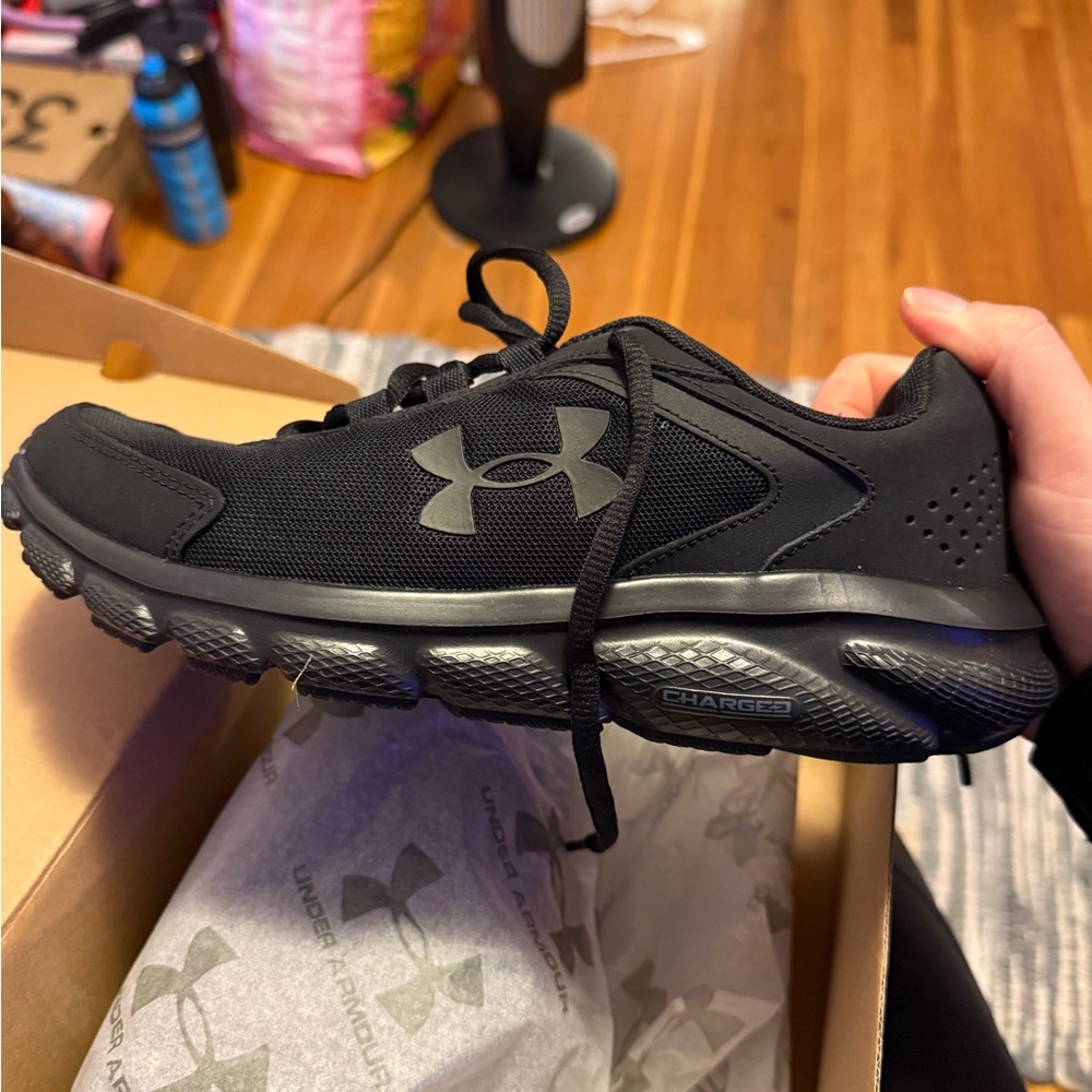 Under Armour Charged Assert 9 Black Sneakers - image 3